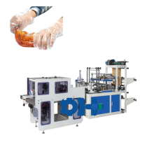 Disposable transparent PE glove for food handing making machine
